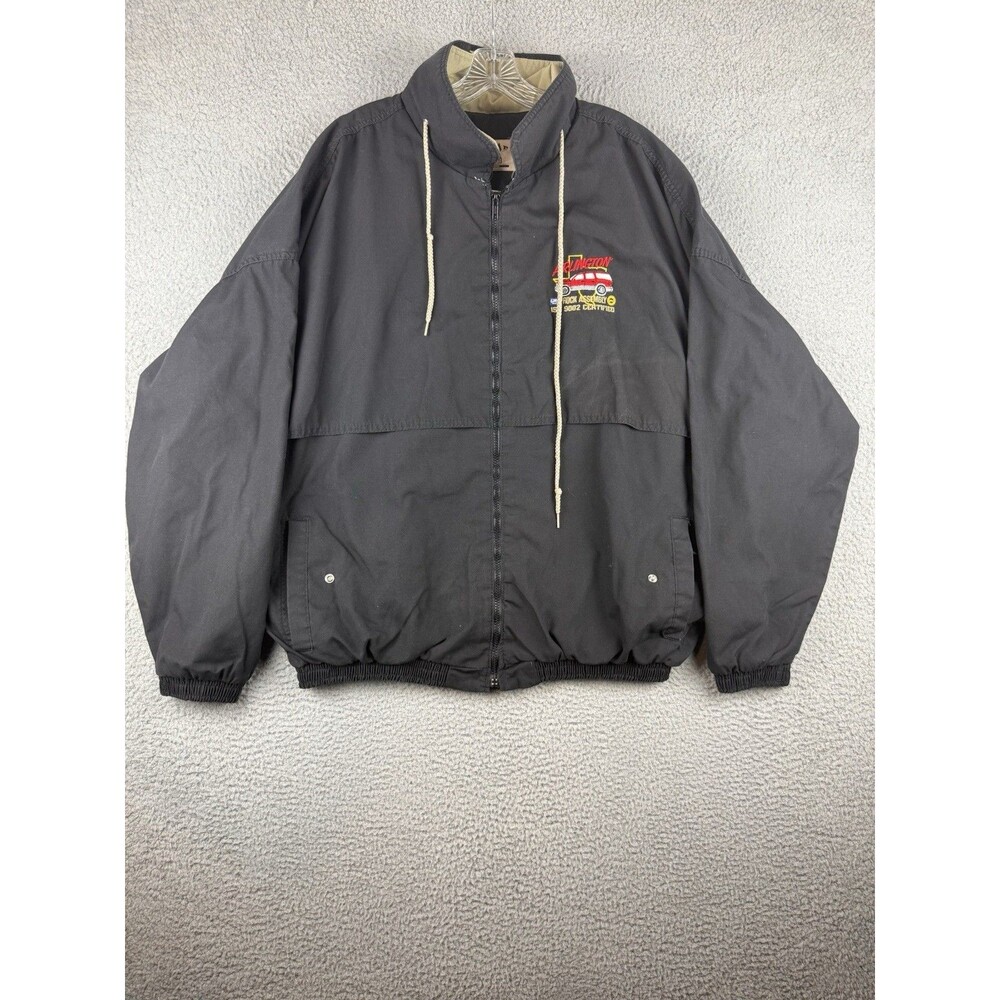 Vintage WestArk Arlington GM Truck Assembly Black Zipped Jacket USA 3XL